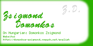 zsigmond domonkos business card